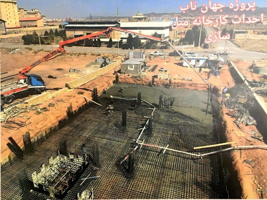 بتن عیار 350 پروژه جهانتاب بتن آماده در پرند - ساروج بتن اربابیان