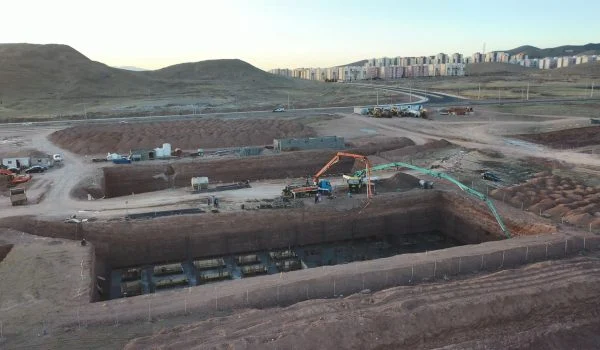 پمپ بتن - تولید بتن پروژه مسکونی ماهان البرز پرند - ساروج بتن اربابیان