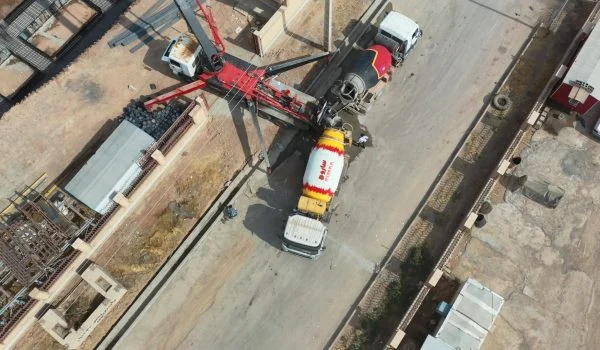 تولید بتن آماده استاندارد - پروژه بتن ریزی میدان صنعت شهرک صنعتی پرند - ساروج بتن اربابیان